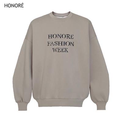 China High Quality HONOR E Soft Letter Print Sweatshirt Women's Crewneck Women's Sweatshirt for sale