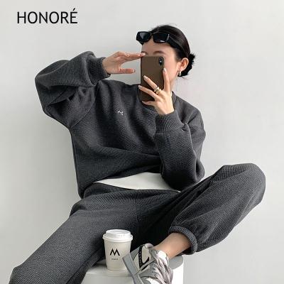 China HONOR E Soft Loose Pullover Tops Sweatshirt Hoodie Store Cotton Crewneck Sweatshirt Women for sale