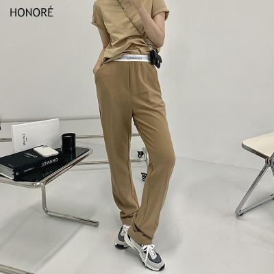 China HONOR-E Fashion Polyester Fiber Plus Size Women's Long Trousers Pants For Women Trousers Pants for sale