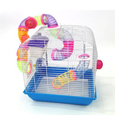 China Manufacturer New Design Custom Folding Viable Hamster Cage Small Animal Pet House For Hamster for sale