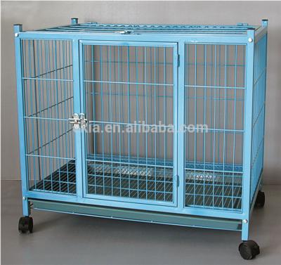 China Durable cage made in china sustainable iron dog factory with wheels for sale for sale