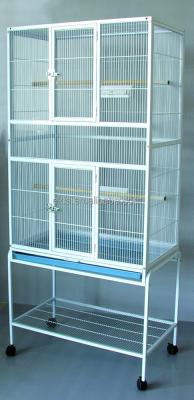 China Yellow Canary Finch Parrot Aviary Viable Bird Removable Parakeet Cage With Support Wheels for sale