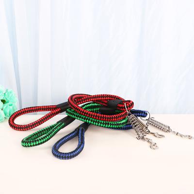 China Wholesale Durable Braided Nylon Spring Hook Dog Leash, Sturdy Dog Leash, Strong Dog Collar for sale