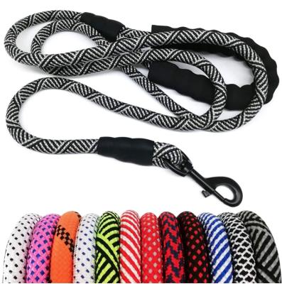 China Colorful Nylon Round Rope Dog Leash Lead Eco - Friendly High Quality Sustainable For Dog for sale