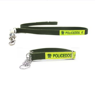 China Wholesale Viable Strong Police Dog Collar and Leash for sale