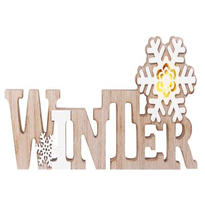 China Hot Selling Festival Stuff Christmas New Year Handmade Wooden Table Decoration 2022 Christmas Decorations Beautiful for sale