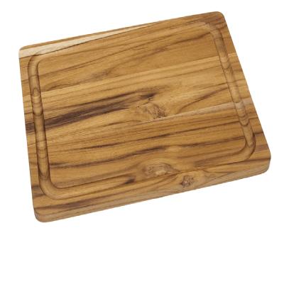 China Family Spending Longevity Rectangle High Quality Durable Classic Handmade Classic Disposable Teak Wooden Cutting Board for sale