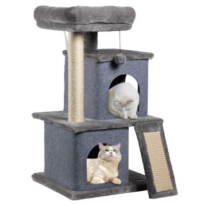 China Sustainable Scratching Board Tree Pet Cat Supplies Cat Toys Cat Tree for sale