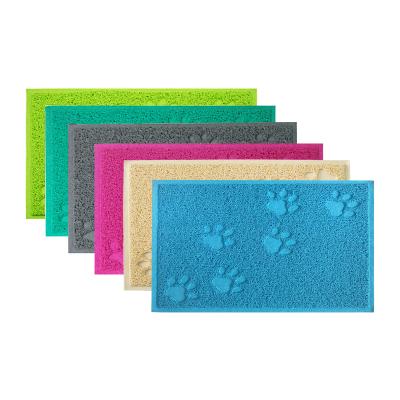 China Holly Fashion PVC Waterproof Rectangle Cat Litter Mat for sale