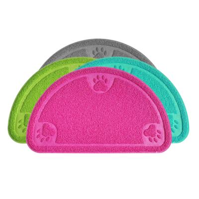 China Waterproof Professional Food Making Mat PVC Pet Cat's Litter Feeding Mat for sale