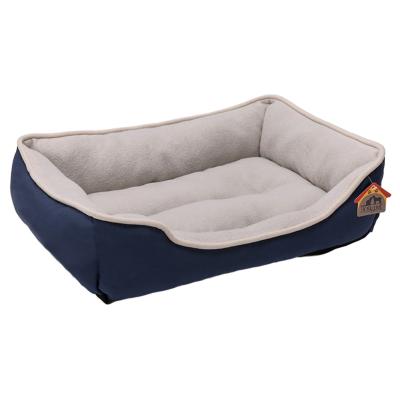 China 2021 Small Dog Polyester Peach Skin Viable Plush Fabric Cat Bed Self-Warming Pet Bed for sale