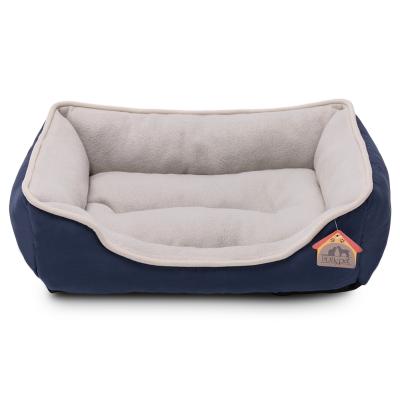 China Sustainable Luxury Waterproof Ultra Soft Cat Bed Washable Dog Bed Rectangle Pet Bed for sale