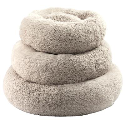 China Factory direct wholesale viable dropshipping ultra soft washable comfortable round pet house cat bed and dog bed luxury for sale