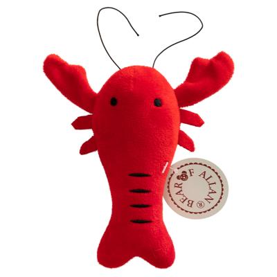 China 2021 Viable New Lobster Plush Grinding Voice Shell Dog Toys Leather Supplies for sale