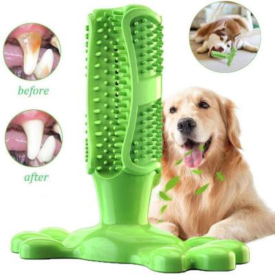 China New Viable Bone Shaped Teeth Dog Toy Pet Silicone Toothbrush Chew Cleaning Toys for sale