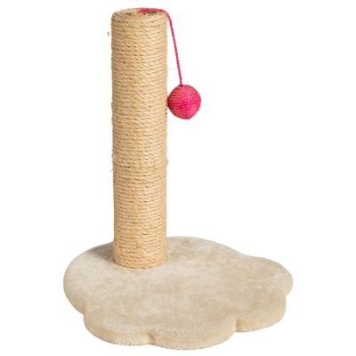 China Small Sustainable Portable Cat Tree Scratching Mouse With Pulling Resistance Playing Ball And Durable Natural Sisal Rope Pole for sale