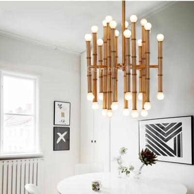 China Decorative Contemporary Led Unique Hanging Brass Lamp Metal Pendant Light For Home And Hotel Chandelier for sale