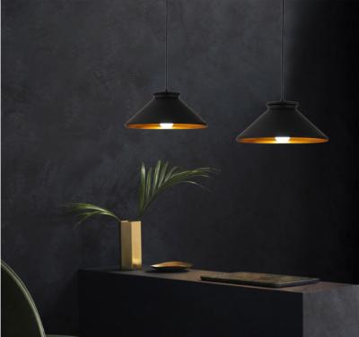 China Modern Pendant Light Nordic Black Modern Style Industry Color Pendant Lamp for sale