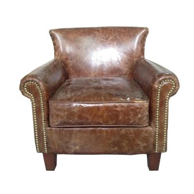 China Executive Vintage Leather Chair (Other) Adjustable Leather Office Chair Old Distressed Leather Armchair for sale