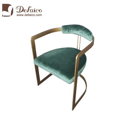 China (Other) Modern Adjustable Metal Leather/Velvet Frame Chair For Restaurant Hotel Dining Room Living Room for sale