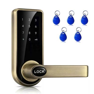 China Desktop Keypad Smart Card Password Code Apartment Home Office Electronic Door Locks 818PW for sale