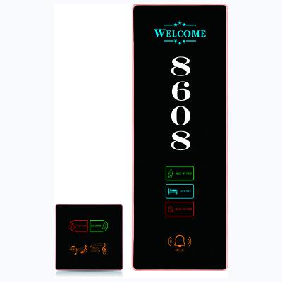 China Card Energy Saving Switch Used in Hotel DND Touch Style Hotel Guest Room Door Electronic Smart Bell Panel for sale