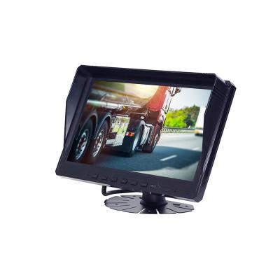 China Split Screen IPS Screen 8 Channel Recording Reversing Monitor 10 Inch For Trucks Trailers Cargo Vans Buses for sale