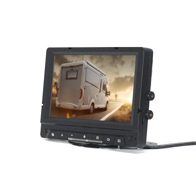 China 7 Inch Car Parking Line Reversing Monitor IPS Screen 8 Channel Entrances For Trucks Trailers Cargo Vans Buses for sale