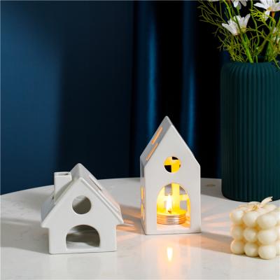 China Home European Design Luxury Novelty Gift Openers Wedding Decoration Accessories Tealight Candle Holder Ceramic Candle Jars for sale