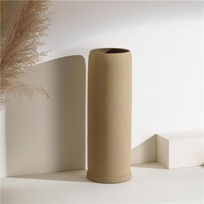 China European style hot selling minimalist hotel living room home decorating ikebana vase ceramic vase for flower for sale