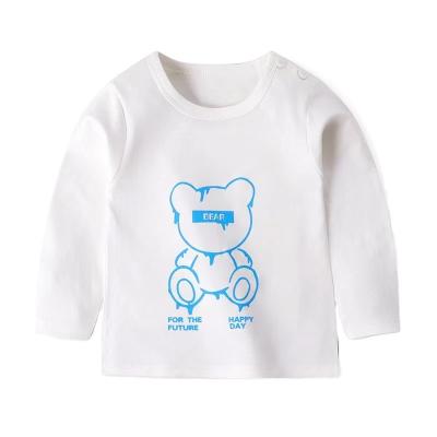 China Anti-pilling factory sells autumn and winter children's long sleeve t-shirts printed boys, casual t-shirts for sale