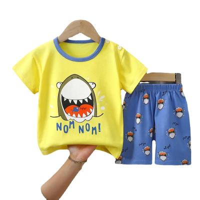 China Normcore Short Sleeve Set Cotton Boy Summer Clothing Baby Clothes Girls T-shirt/Minimalist Kids Set Kids Clothing Wholesale for sale