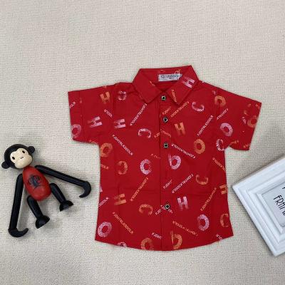 China Wholesale 2023Kids Viable Clothing Boys Shirts Kids Short Sleeve Cotton Clothes Kids Boys Shirts for sale