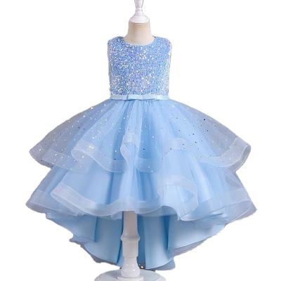 China Sleeveless Children's Bridesmaid Dress Girl's Wedding Dress 6 to 14 Years Long 12 Years Baby Dress Girl for sale