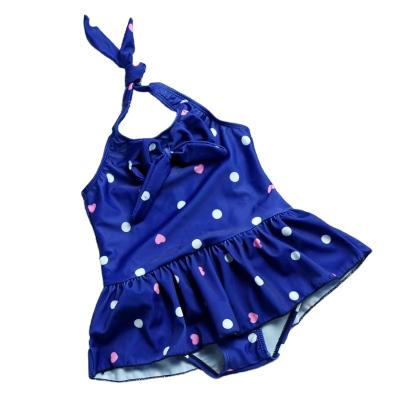 China Wholesale Kids Breathable Ladies Swimwear Bikini Swimwear Girls Clothes One One One Polka Dot Girls Swimsuit for sale