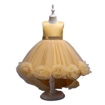 China Wholesale New Baby Girls Dress Kids Sleeveless Dress Girls Flower Elegant Dress Fashion Bridesmaid Dress for sale