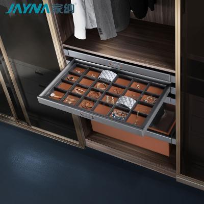 China JAYNA Series Wardrobe Accessories Adjustable Smooth Modern Jewelry Separate Box (Other) In Cabinet for sale