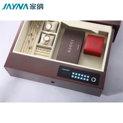 China Home Security JAYNA Function Hardware Mocha Series Password Smart Electronic Digital Iron Safe Lock Box for sale