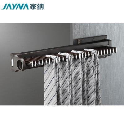 China JAYNA Wisdom Series Wardrobe Eco-Friendly Side Mounted Pull Out Rack And Tie Hanger With Soft Closing Slide for sale