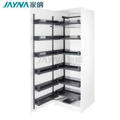 China JAYNA Phontom Series Kitchen Pantry Organizer Turn Out High End Stocked Basket Pull Out Pantry for sale