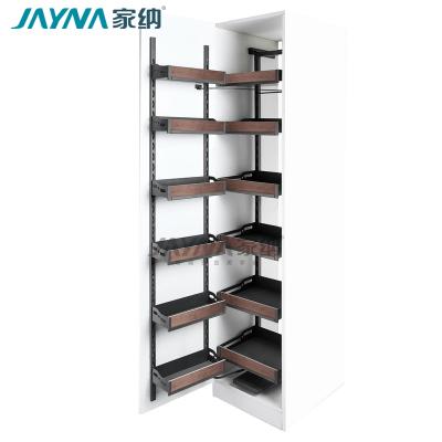 China Minimalist JAYNA Perfection Series Roll-out Galley Unit Flat Type Linkage Sliding Basket With Anti-Slip Mat for sale