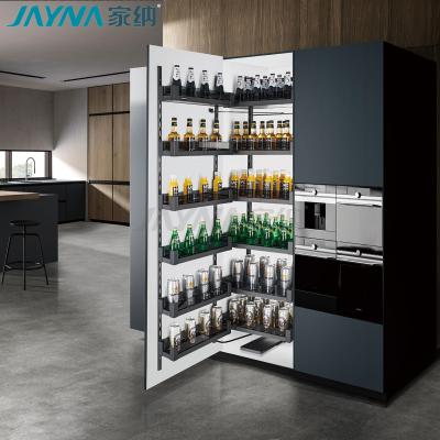 China JAYNA Series High Quality Sideboard Tall Stocked Unit Phontom Pull Out Basket With Soft Closing Slide for sale