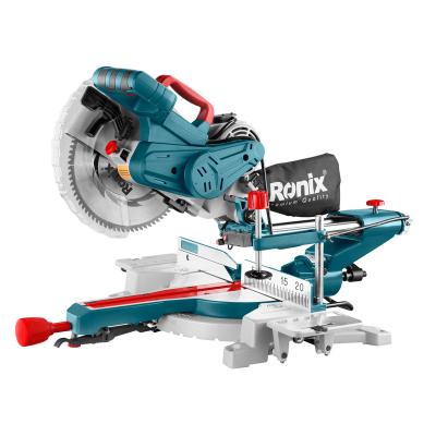 China Wood Saw Professional Electric Aluminum Wood Miter Model Ronix 5302 Machine Tools 2000W Sliding Miter Saw 255mm Saw 4500RPM for sale