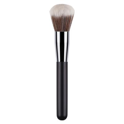 China 2022 Hot Selling Makeup Brush Silver Aluminum Single Multifunctional Makeup Brush High Quality Drunk Hair for sale