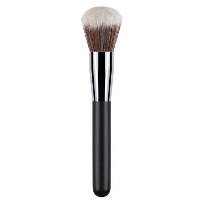 China 2022 New Fashion Makeup Brush Powder Olive Silver Aluminum Single Brush Foundation Brush High Quality Single Brush For Women Makeup for sale