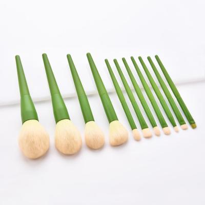 China Wholesale 11 Pcs Aluminum Ferrule Private Label Nylon Hair Makeup Brush Professional Custom Brush Handmade Makeup Brushes for sale