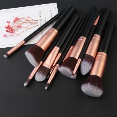 China Angular Blush Hot Selling Makeup Brush Set 12pcs Professional Gift Cosmetics Promotional Brushes for sale