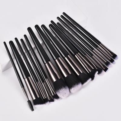 China Free Sample Olive Aluminum Crystal Black Handle Custom Logo Make Up Brushes 14pcs 4pcs Set Brush for sale