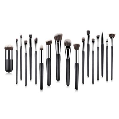 China 2022 Wholesale Cruelty Free Olive Makeup Brush Black High Quality Aluminum Vegan for sale