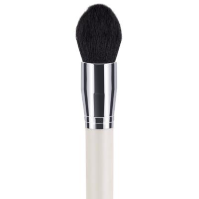 China Professional Black Cosmetic Makeup Brush Single Brush Flat Brush Private Label Round Shape Brush Base for sale